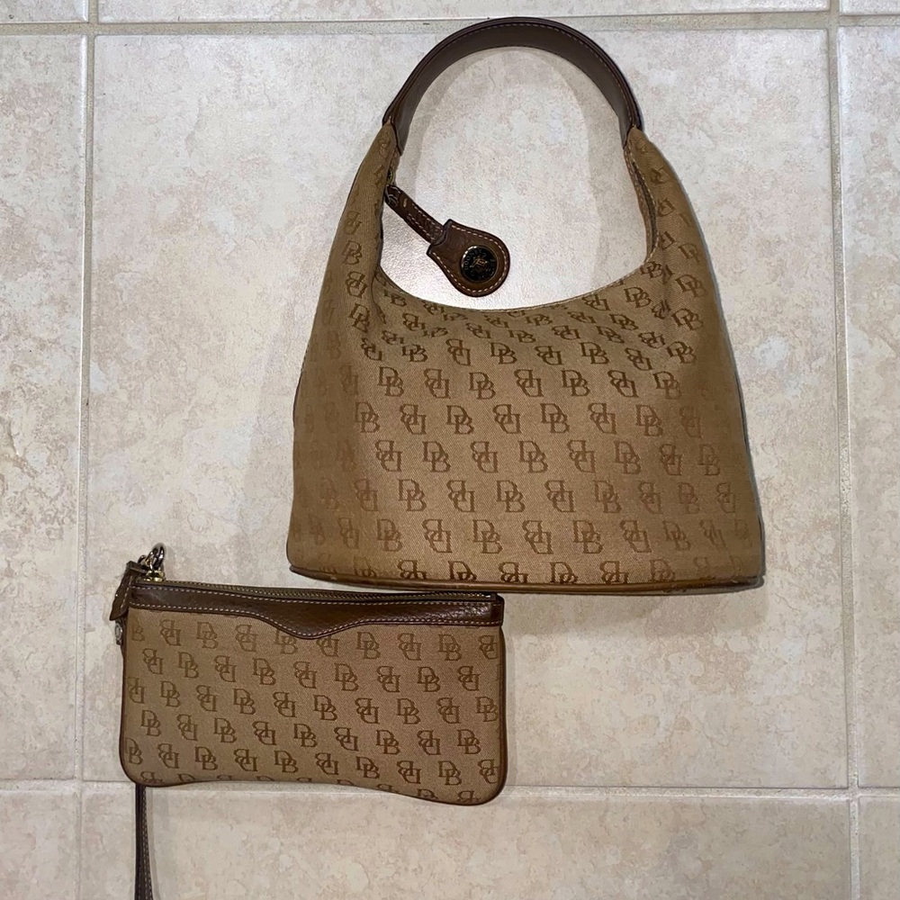 Dooney & Bourke handbag and wristlet set.